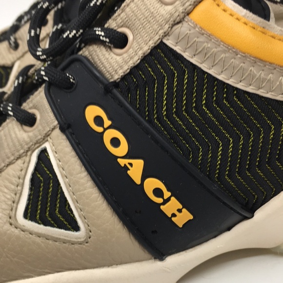 Coach Citysole Runner Style # G5087 Black and Yellow Athletic Sneakers Sz 10.5 M - Picture 10 of 16
